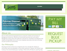 Tablet Screenshot of potomacdisposal.com